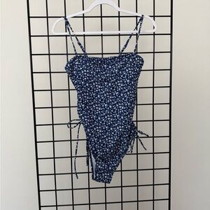 Floral Blue Swimsuit